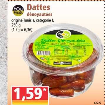 dattes dénoyautées holy fruits