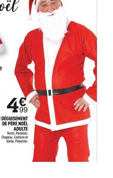 déguisement de père noël adulte
