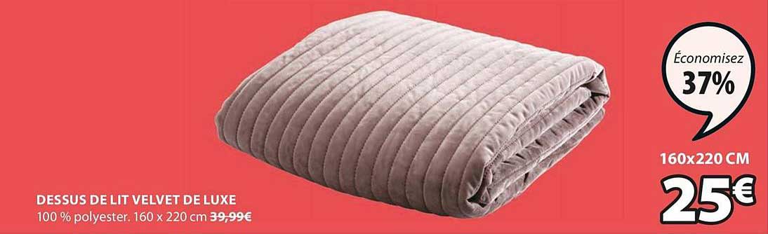 dessus de lit velvet de luxe