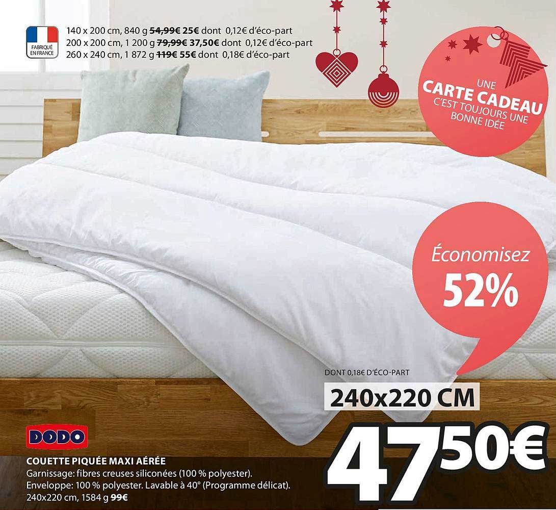 dodo couette piquée maxi aérée