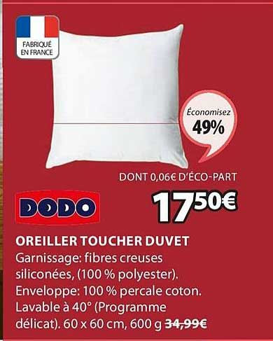 dodo oreiller toucher duvet