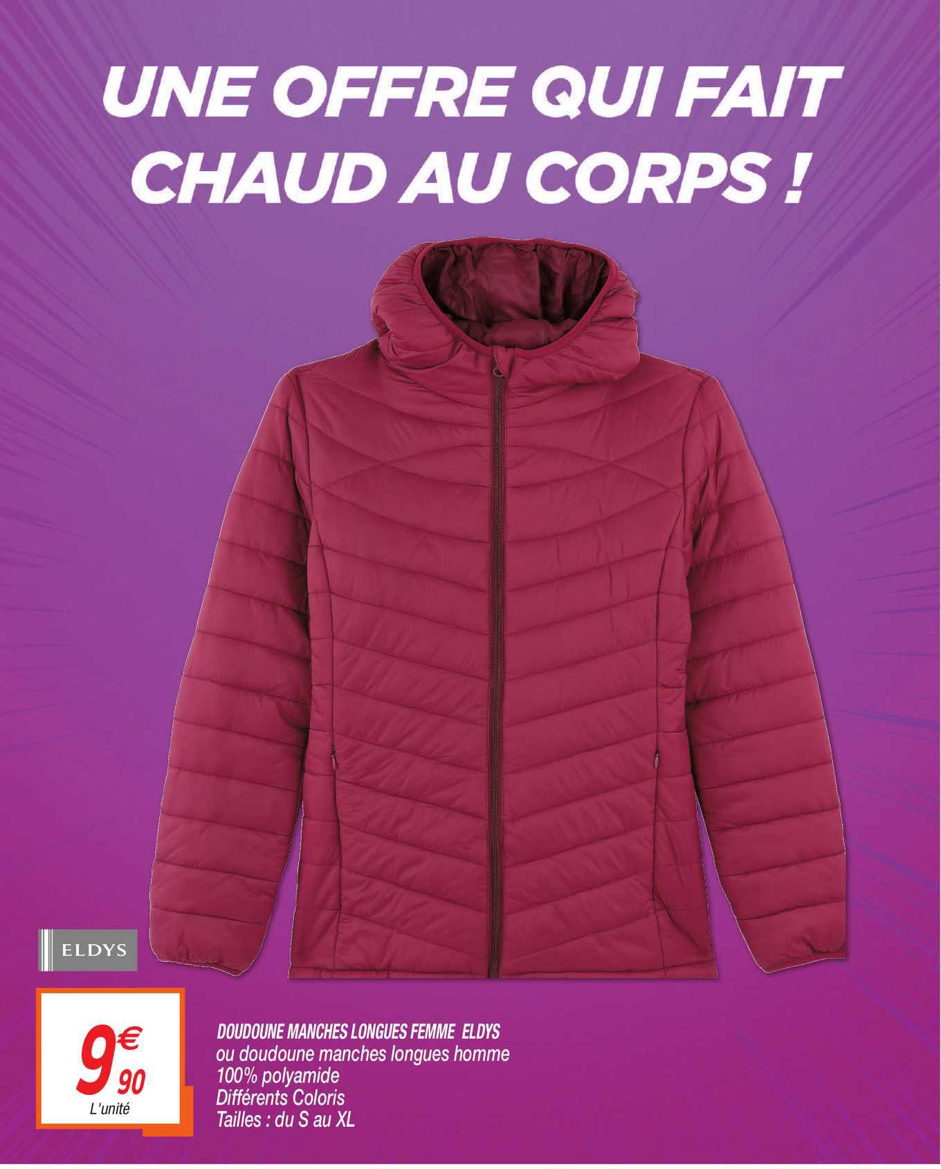 doudoune manches longues femme eldys