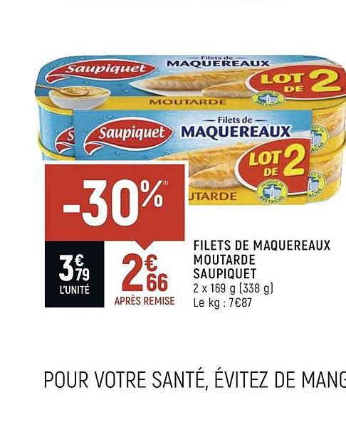 Filets De Maquereaux Moutarde Saupiquet