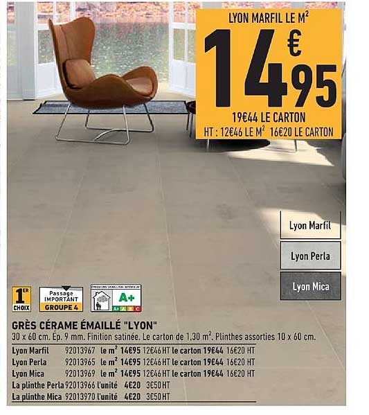 grès cérame émaillé lyon