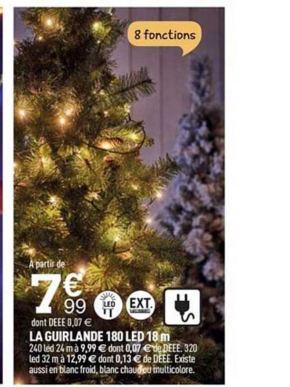 Guirlande 180 Led 18 M