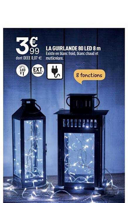 Guirlande 80 Led 8m
