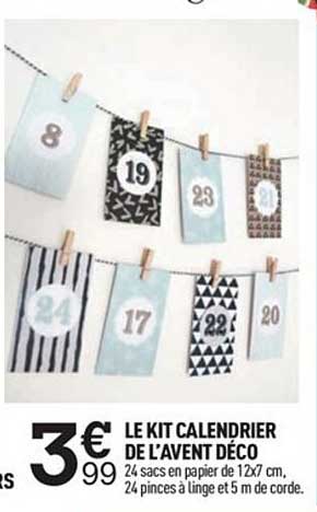 Kit Calendrier De L'avent Déco