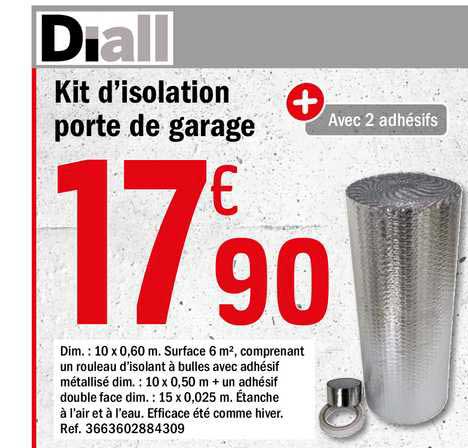 kit d'isolation porte de garage
