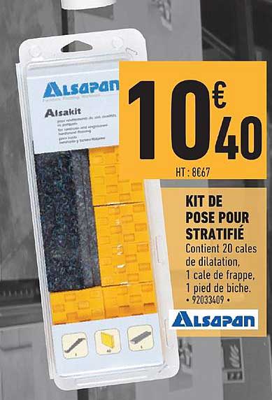 kit de pose pour stratifié alsapan