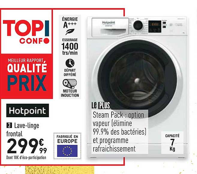 lave linge frontal hotpoint