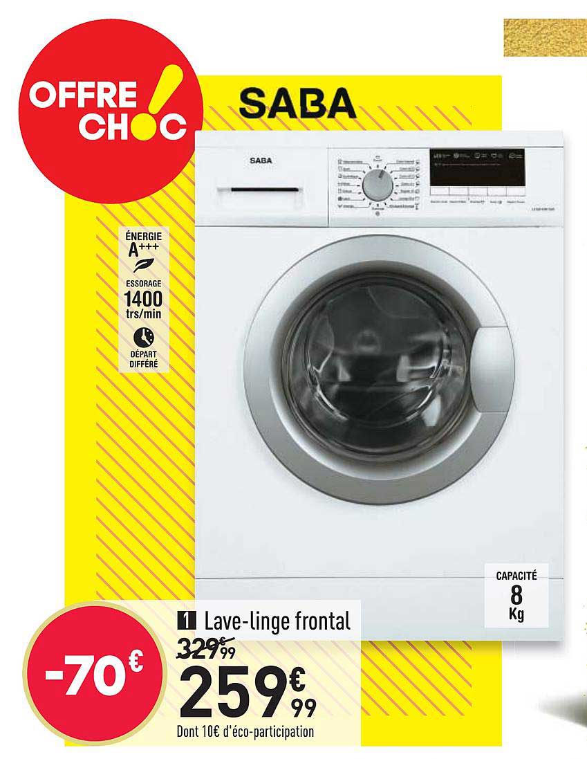 lave linge frontal saba
