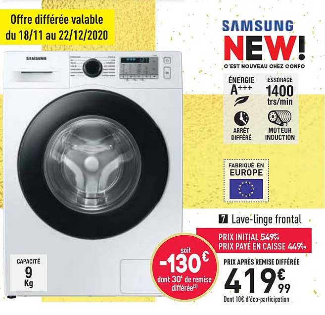 lave linge frontal samsung