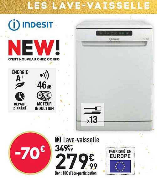 lave vaisselle indesit