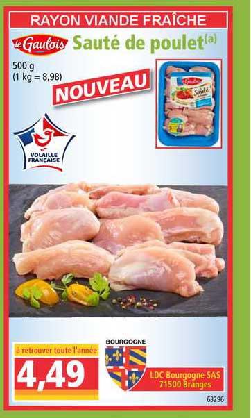 Le Gaulois Sauté De Poulet