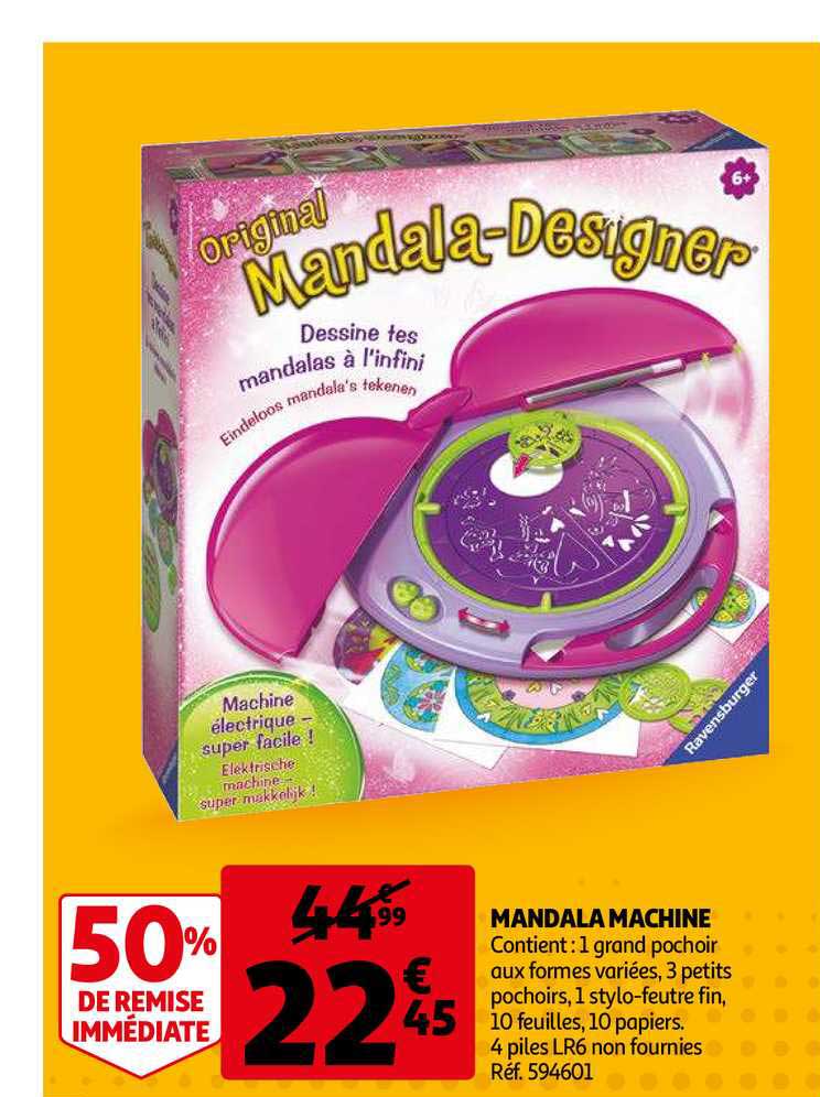 mandala machine 50% remise immédiate