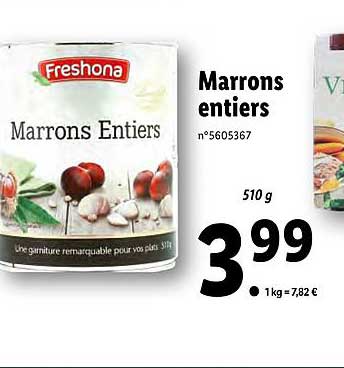 Marrons Entiers Freshona