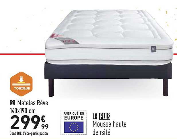 matelas rêve 140x190 cm