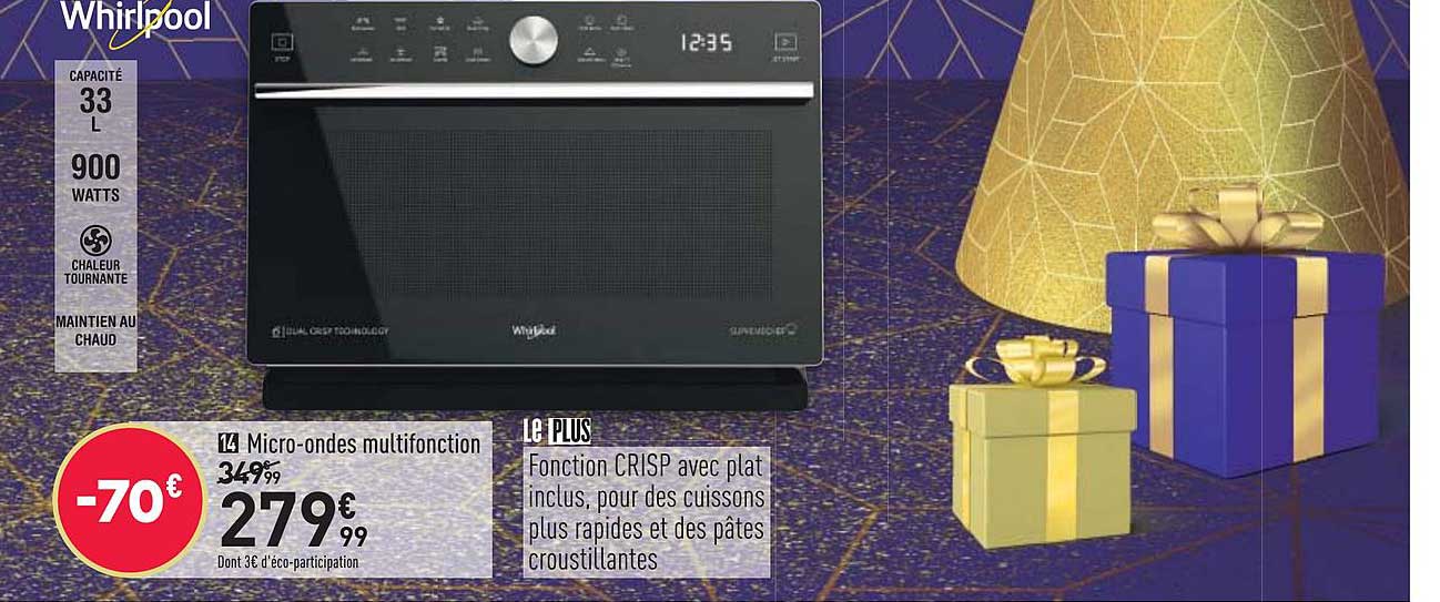 micro ondes multifonction whirlpool