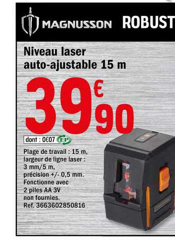 Niveau Laser Auto Ajustable 15 M