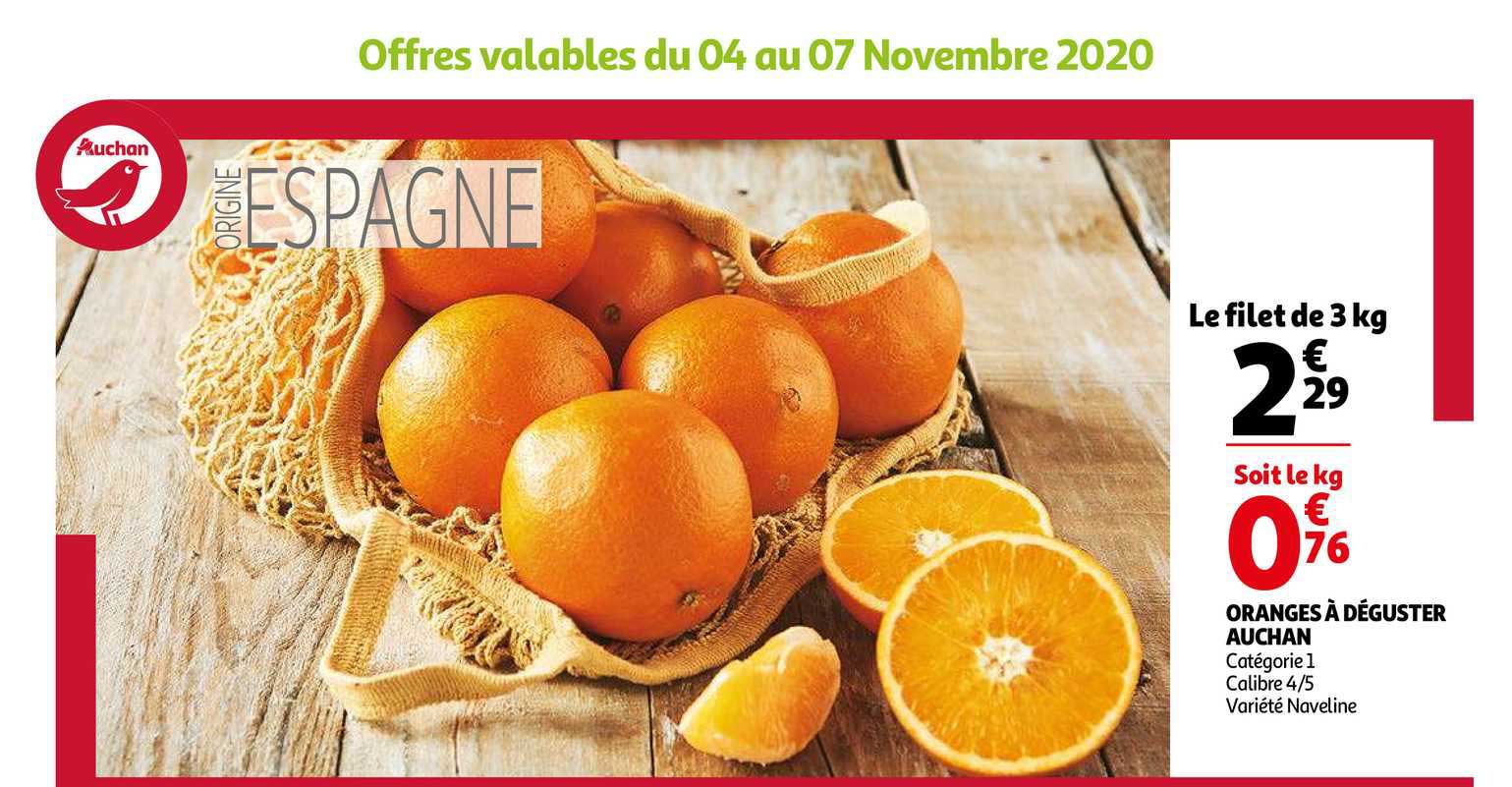 oranges à déguster auchan