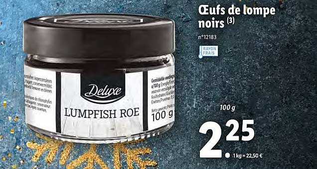 œufs de lompe noirs