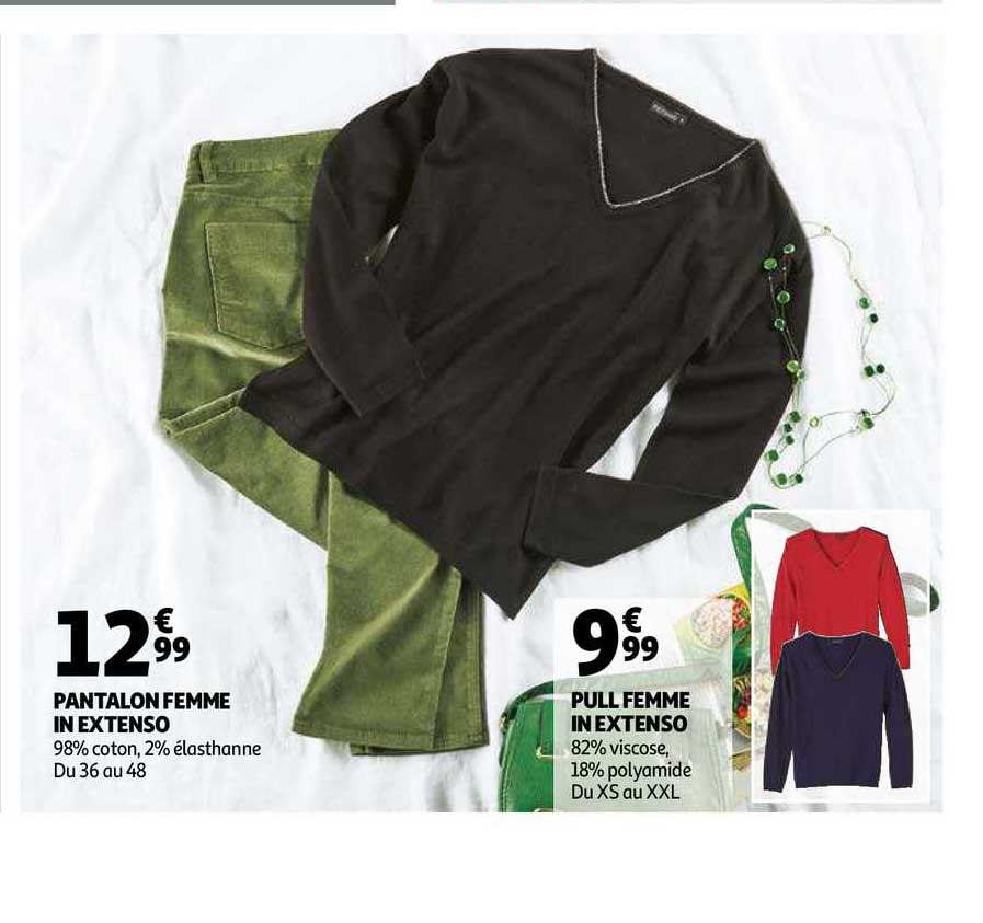 pantalon femme in extenso pull femme in extenso