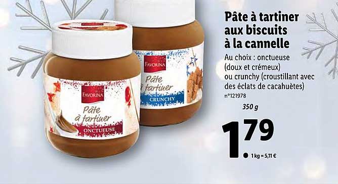 Pâte à Tartiner Aux Biscuits à La Cannelle