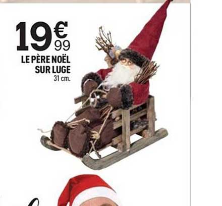 père noël sur luge