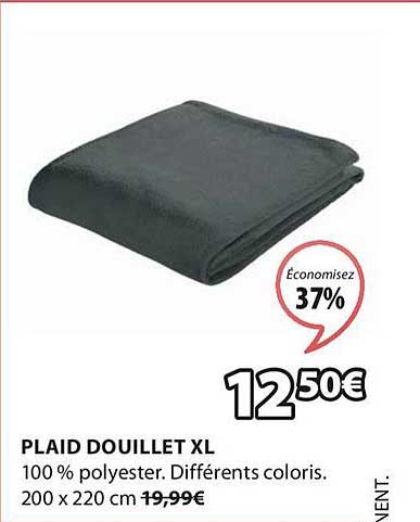 plaid douillet xl
