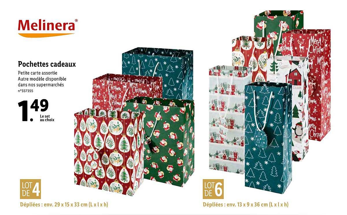 pochettes cadeaux melinera