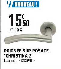 poignée sur rosace christina 2