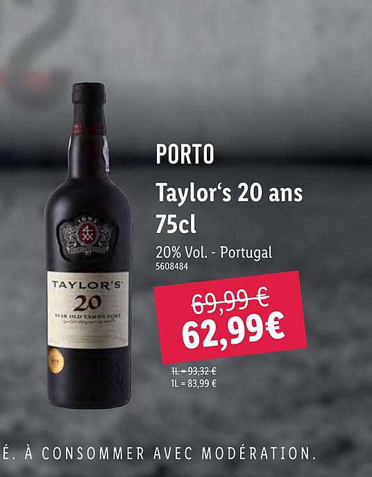 porto taylor's 20 ans 75 cl