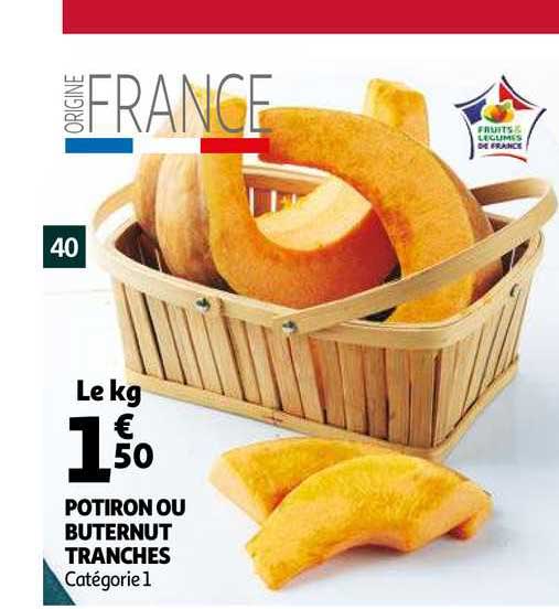 Potiron Ou Buternut Tranches