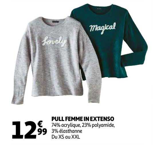 pull femme in extenso