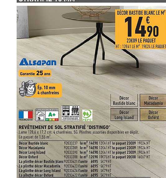 revêtement de sol stratifié distingo alsapan