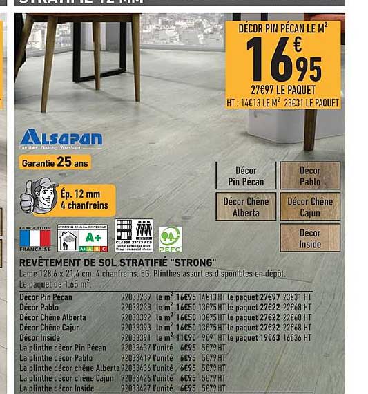Revêtement De Sol Stratifié Strong Alsapan