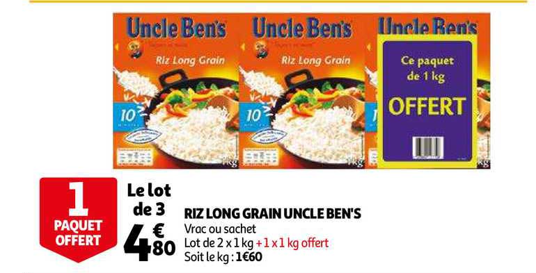 riz long grain uncle ben's