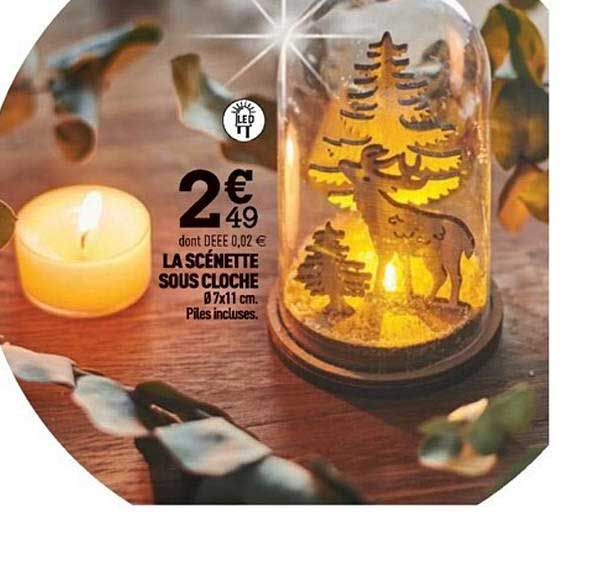 scénette sous cloche