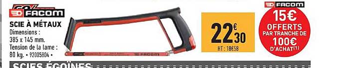 scie à métaux facom