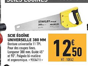 scie égoïne universelle 380 mm stanley