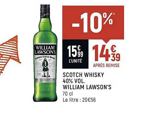 scotch whisky 40% vol. william lawson's