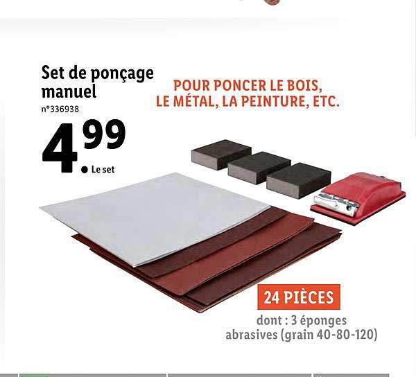 set de ponçage manuel