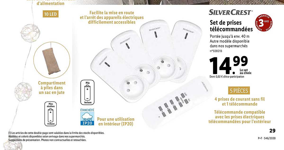 Set De Prises Télécommandées Silvecrest