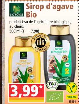 sirop d'agave bio