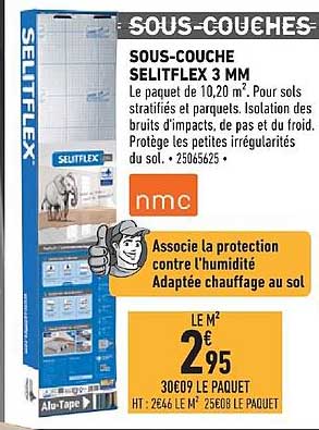sous couche selitflex 3 mm nmc