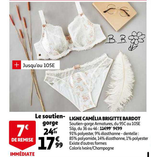 soutien gorge ligne camélia brigitte bardot