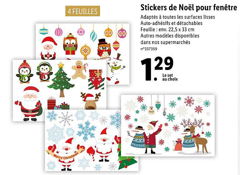 Stickers De Noël Pour Fenêtre