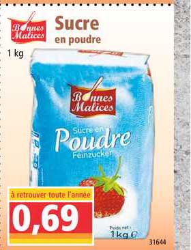 sucre en poudre bonne malices