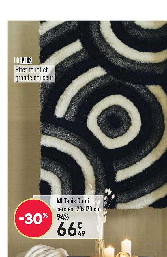 tapis domi cercles 120x170 cm