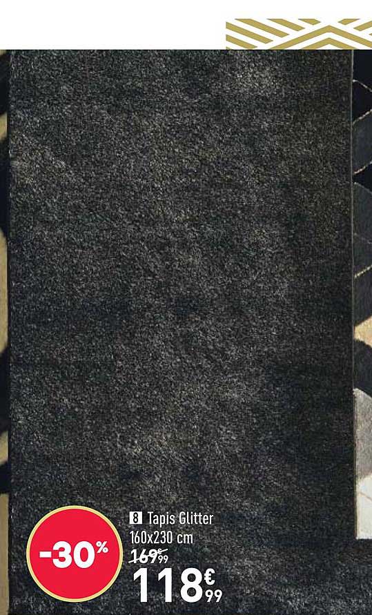 tapis glitter 160x230 cm